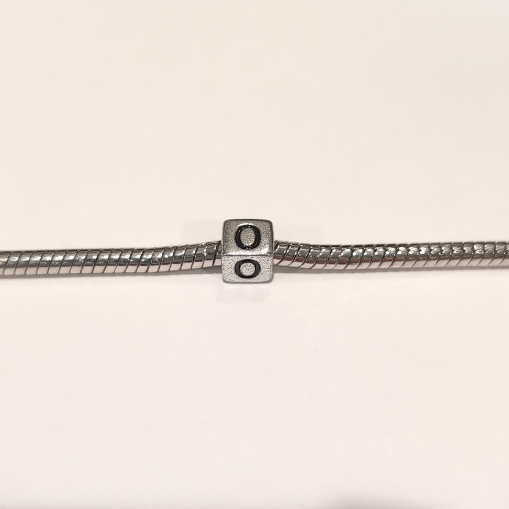 Silver O Spacer‎ Charm for Pandora Style Bracelet